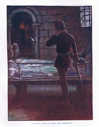 Fieles, no habéis olvidado, ilustración de Los Cuentos de Hadas de Lady Ann, 1914