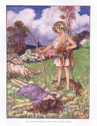 El niño más hermoso del mundo, ilustración de Los Cuentos de Hadas de Lady Ann, 1914