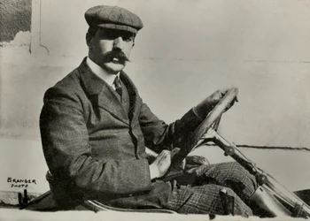 Retrato del motociclista Henri Cissac ( 1877