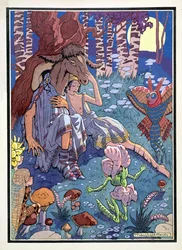 Sueño de una noche de verano", escena de la obra de William Shakespeare (1564-1616) (litografía)