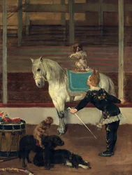 Los artistas de circo, 1875