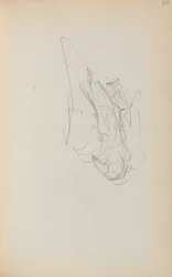 Cuaderno de bocetos italiano: Góndola página 110, 1898-1899