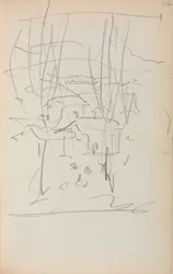 Cuaderno de bocetos italiano: Página de paisaje 116, 1898-1899