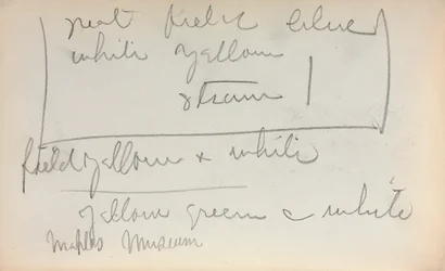 Cuaderno de bocetos italiano: Página de notas 45, 1898-1899
