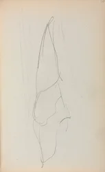 Cuaderno de bocetos italiano, página de vela 70, 1898-1899