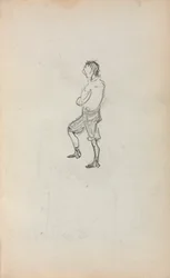 Cuaderno de bocetos italiano: Niño de pie página 245, 1898-1899