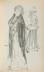 Cuaderno de bocetos italiano: Dos mujeres de pie