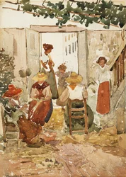 Encajeras, Venecia, 1898