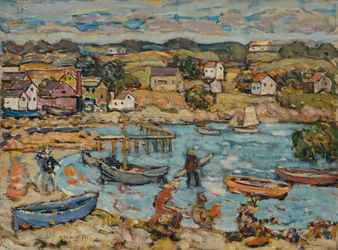Puerto de cabeza de mármol