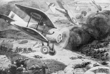 Caballería aérea, atacando a la infantería, 1918, 1926