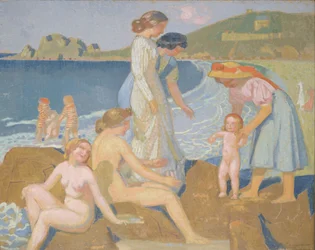 Bañistas en Perros Guirec