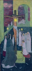 Sagrado Corazón crucificado, 1894