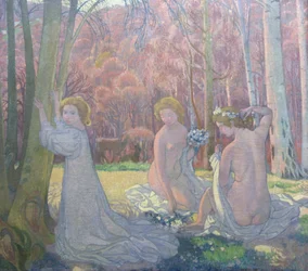 Figuras en un paisaje primaveral, 1897