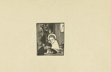 Illustratie bij gedicht in dichtbundel Sagesse van Paul Verlaine Dos nuevas maderas para Sagesse de Paul Verlaine El juicio (título de la serie)