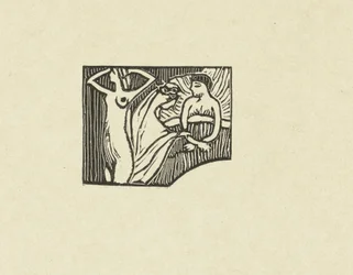 Illustratie bij gedicht uit dichtbundel Sagesse van Paul Verlaine Prueba de madera grabada para la Sabiduría El juicio (título de la serie)