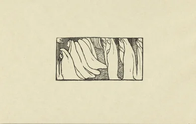 Ilustración para el poema de la colección de poesía Sagesse de Paul Verlaine
Essaie de bois gravé pour Sagesse
L