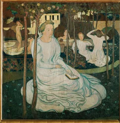 Le Verger des Vierges (óleo sobre lienzo)