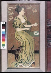 Madame Ranson y su gato, c.1892