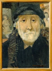 Retrato del pintor Degas (pintura sobre lienzo)