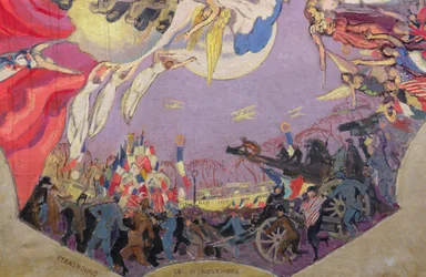 La victoria de 1918, detalle (óleo sobre lienzo)