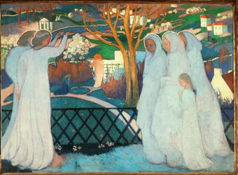 Las mujeres encuentran vacía la tumba de Jesús (óleo sobre lienzo)