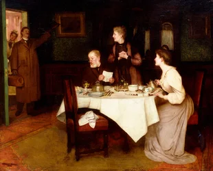Familia tomando té