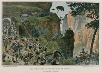 El ejército francés en las montañas de Portugal
