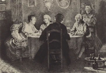 Ilustración para el Libro VIII de Les Confessions de Jean-Jacques Rousseau