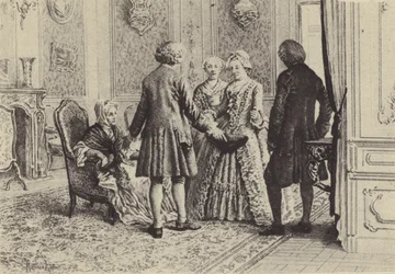 Ilustración para el Libro XI de Las Confesiones de Jean-Jacques Rousseau