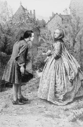 Encuentro del joven Jean-Jacques Rousseau y su futura amiga cercana Madame de Warens, 21 de marzo de 1728
