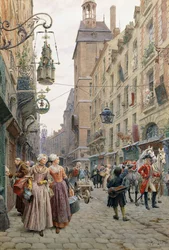 La calle concurrida