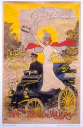 Póster publicitario de carrocería de coches