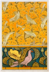 Diseños para papel tapiz y vidrieras, pub. 1897