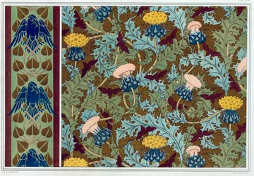 Diseños para bordes de papel tapiz y tela impresa, pub. 1897