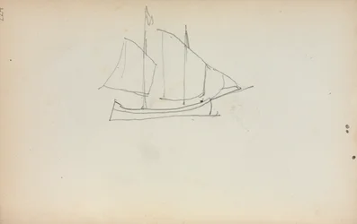 Cuaderno de bocetos italiano: Velero (página 224)