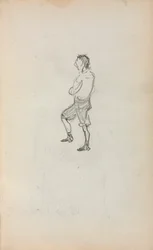 Cuaderno de bocetos italiano: Niño de pie (página 245)