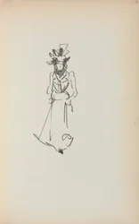 Cuaderno de bocetos italiano: Mujer de pie ( página 118)