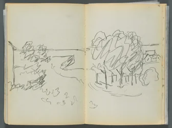 Sketchbook- The Granite Shore Hotel, Rockport, página 072  73: Vista de la ciudad