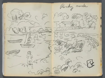 Sketchbook- The Granite Shore Hotel, Rockport, página 088 y 89: "Rocky Neck"