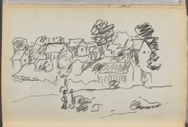 Libro de bocetos- The Granite Shore Hotel, Rockport, página 168: Casas