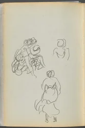 Libro de bocetos- The Granite Shore Hotel, Rockport, página 172: Figuras