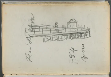 Cuaderno de bocetos, The Dells, N° 127, página 186: Muelle