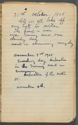 Cuaderno de bocetos, página 005: Notas