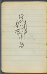 Cuaderno de bocetos, página 107: Marinero