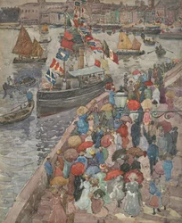El muelle, Venecia (recto); Venetia Marina (verso)