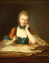 Retrato de Gabrielle Emilie Le Tonnelier de Breteuil, marquesa de Chatelet (París