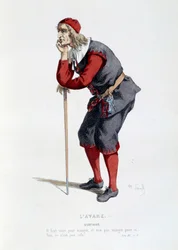 Traje para el personaje de Harpagon en la obra 