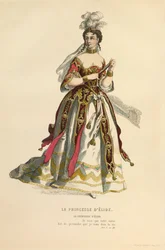 Traje para el papel de La princesse d