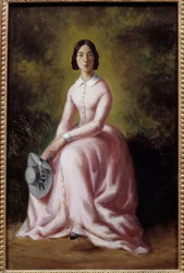 Retrato de la cantante Pauline Viardot (1821-1910). Pintura de Maurice Sand (1823-1889) siglo XIX París, museo de la Vida Romántica