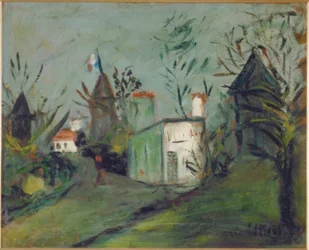 Vista de Montmartre el 14 de julio